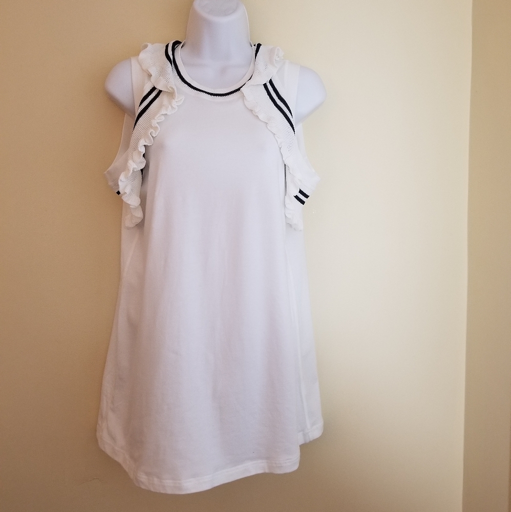 Cabi Adoreable Ruffled Sleeveless